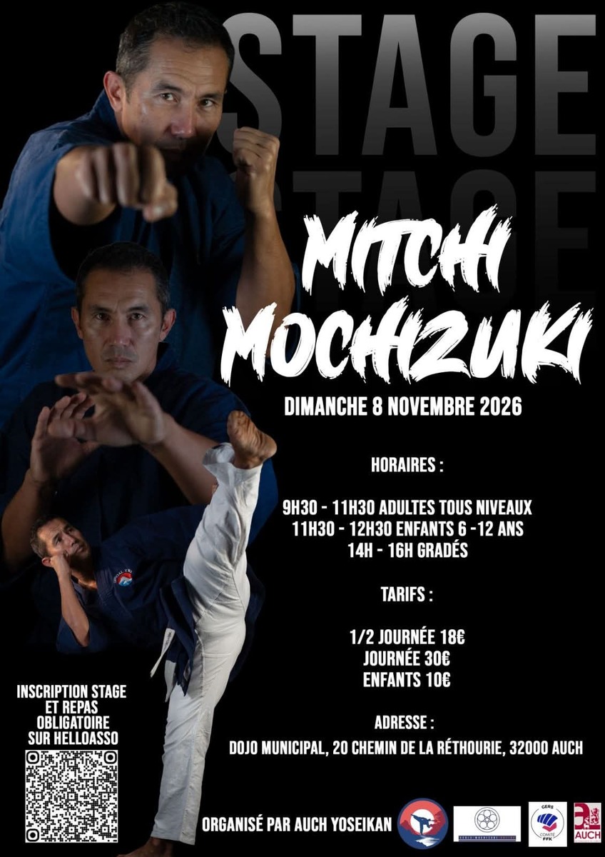Stage avec Mitchi Mochizucki le 8 novembre 2026 à Auch!