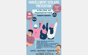 Rencontre Parents enfants 1er Cycle Prévention Harcèlement Scolaire