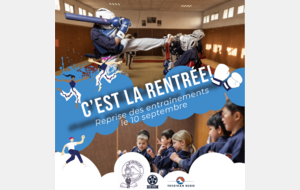 C'est la rentrée! En route pour la saison 2024/2025