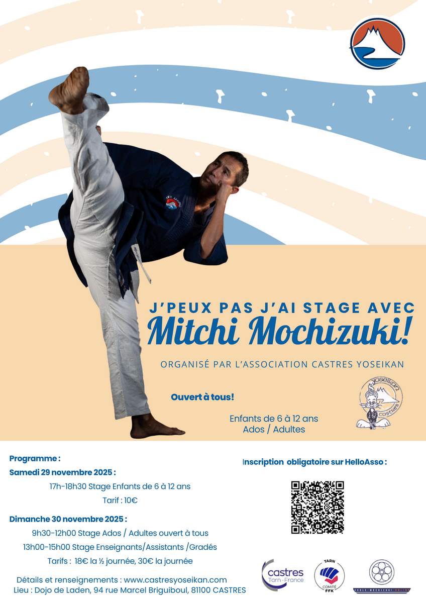Stage Expert avec Mitchi Mochizuki à Castres!